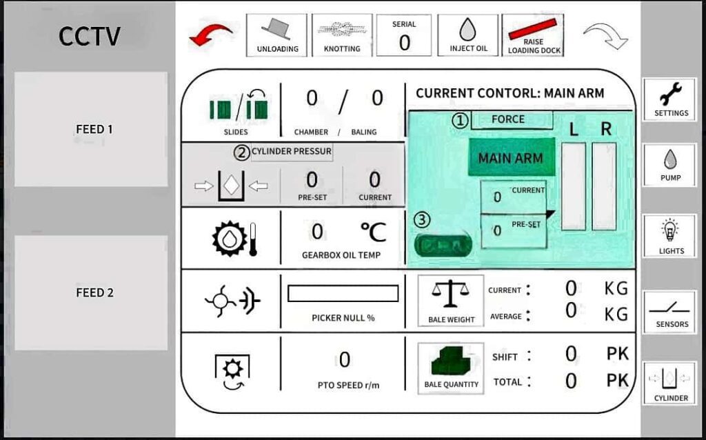 Huaxi Yutian Large Square Baler—Innovative Electronic Control System